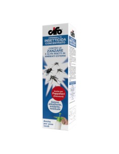 Insetticida concentrato da doluire contro zanzare ed altri insetti Ciperwall T2 Cifo - Astuccio da 250 ml