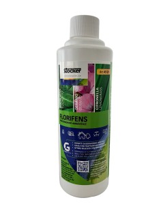 Disabituante naturale per zanzare Florifens Stocker a base di estratto di eucalipto, geranio e citronella - Flacone da 250 ml