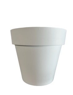 Vaso in plastica dura Mitu Pac diametro 80 - Colore bianco
