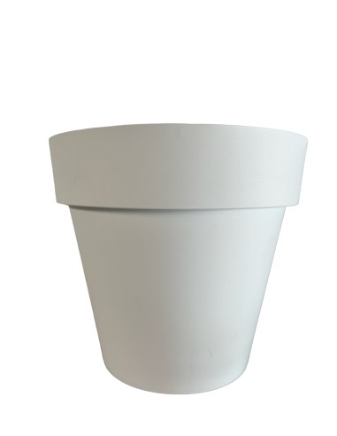 Vaso in plastica dura Mitu Pac diametro 80 - Colore bianco
