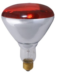 Lampada riscaldatrice ad infrarossi Novital per pulcini - potenza 150 watt