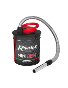 Aspiracenere per stufa e camino da casa Ribimex Minicen con filtro hepa - Potenza 800 watt