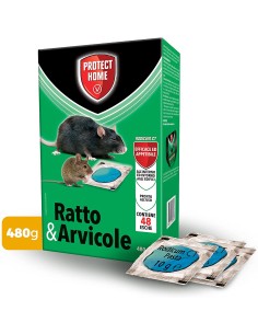 Esca topicida per topi e roditori in pasta fresca in bustine Rodicum - Astuccio da 480 gr