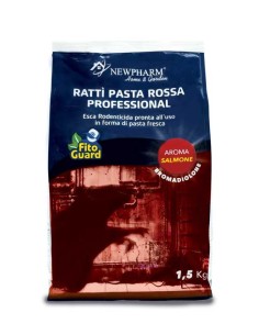 Esca topicida pasta rossa in bustine Rattì - Busta da 1,5 kg