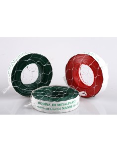 Bobina metal plast di filo verde per legatrice originale Nanni compratibile - Lunghezza 400 ml