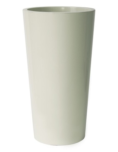 Vaso Tuit per interno/esterno Avorio laccato con contanier interno Euro3plast - Diam. 40 cm