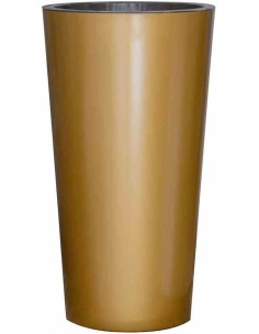 Vaso Tuit per interno/esterno color rame laccato opaco con contanier interno Euro3plast - Diam. 33 cm