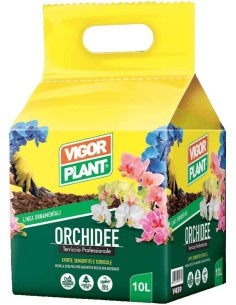 Terriccio specifico per orchidee Vigor Plant con fibra di cocco e corteccia di pino- Sacco da 10 lt