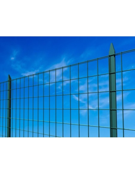 Rete per recinzione plasticata elettrosaldata a maglie grandi 75x50 h. 150  cm - Rotolo da 25 mt